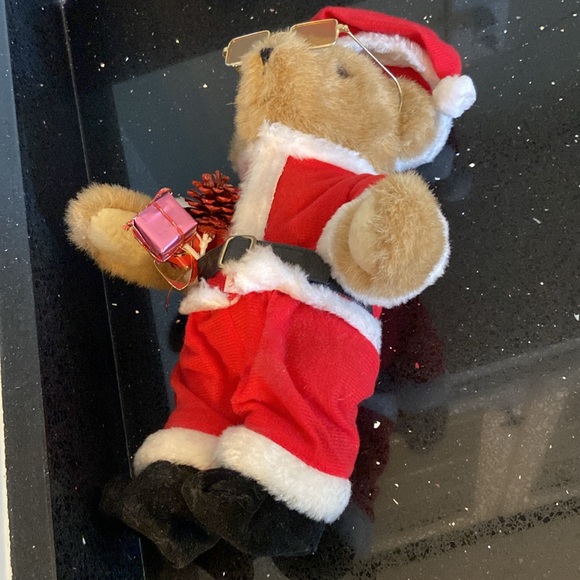 Teddy Santa: Fully Jointed Teddy Bear in Full Santa Costume Vintage - Picture 10 of 10